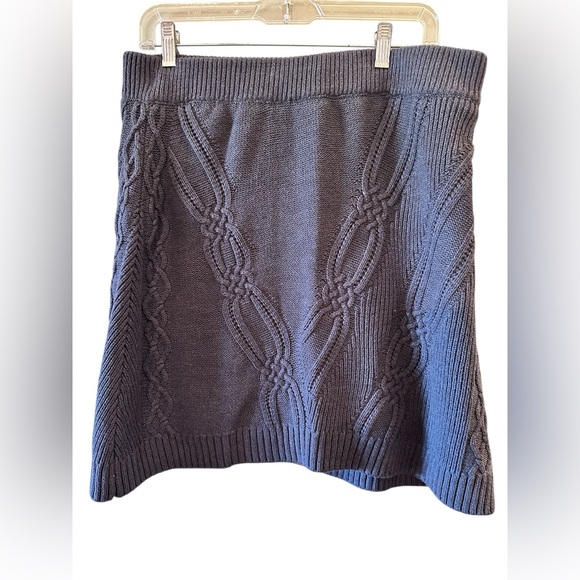 SOLD- 
Anthropologie Maeve Gray Cable Knit Sweater and Skirt Set - Picture 9 of 16